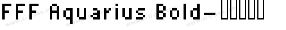 FFF Aquarius Bold字体转换